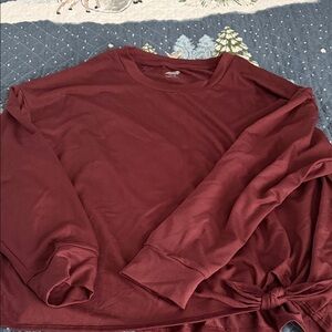 BNWT Avia Burgundy Long Sleeve Top